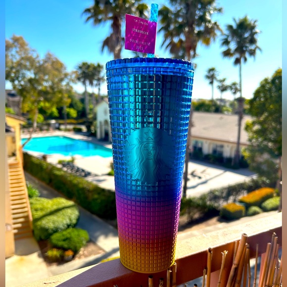 Tim Singleton Pride Rainbow Grid Studded 2023 Starbucks 24oz Cold Cup Tumbler - Picture 4 of 11